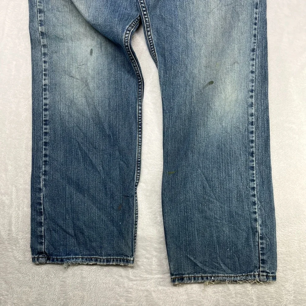 Levi's 569‎ Loose Straight Jeans Men's Blue Denim Cotton Zip Fly Y2K - 34X30.5